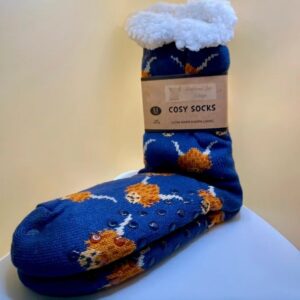 Highland Cow Sherpa Socks