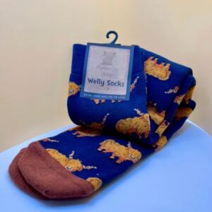 Highland Cow Welly Socks